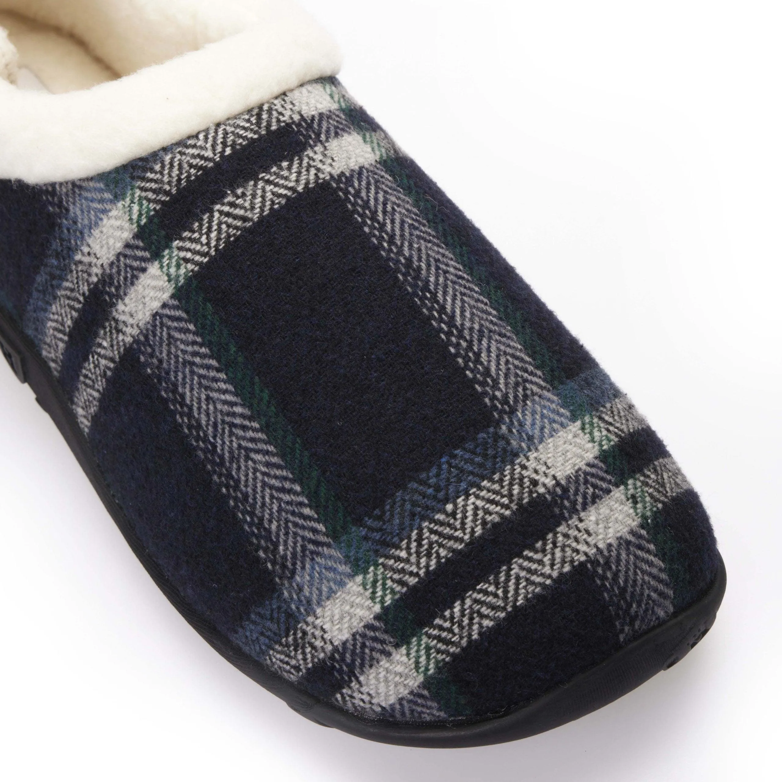 Ralph - Navy Blue Check Men's Slippers