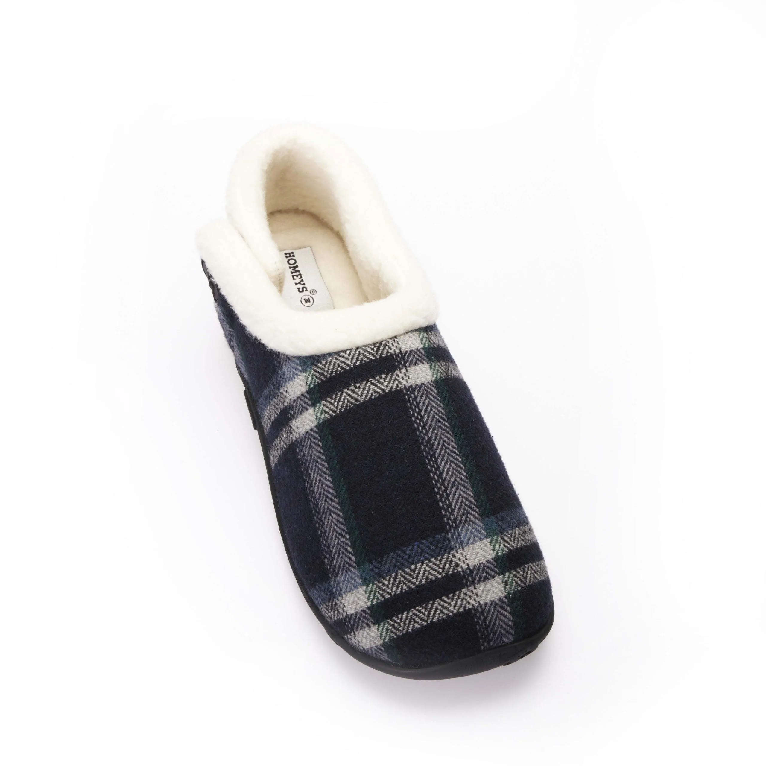 Ralph - Navy Blue Check Men's Slippers