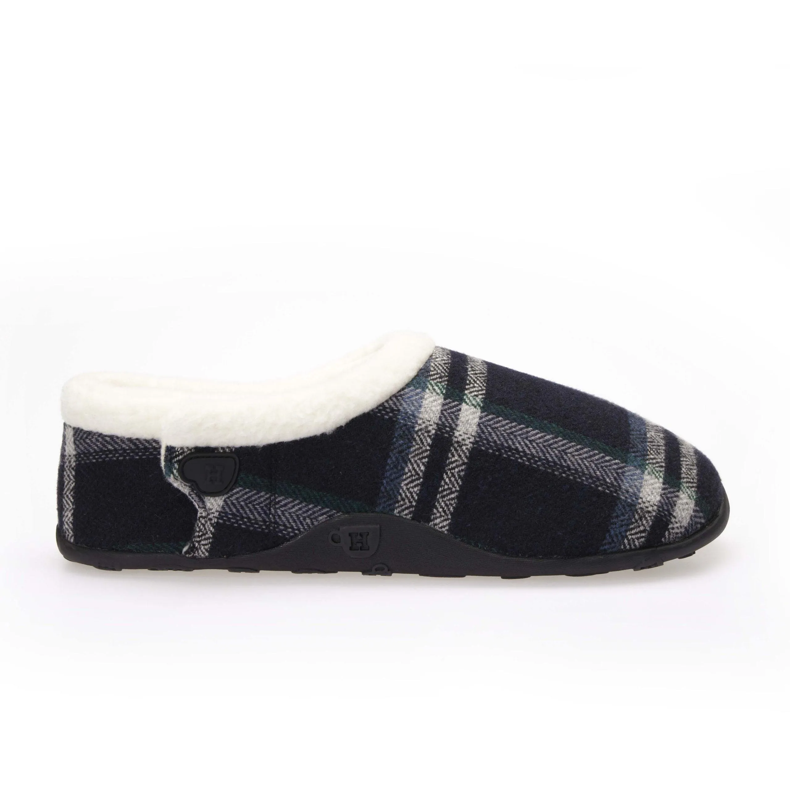 Ralph - Navy Blue Check Men's Slippers