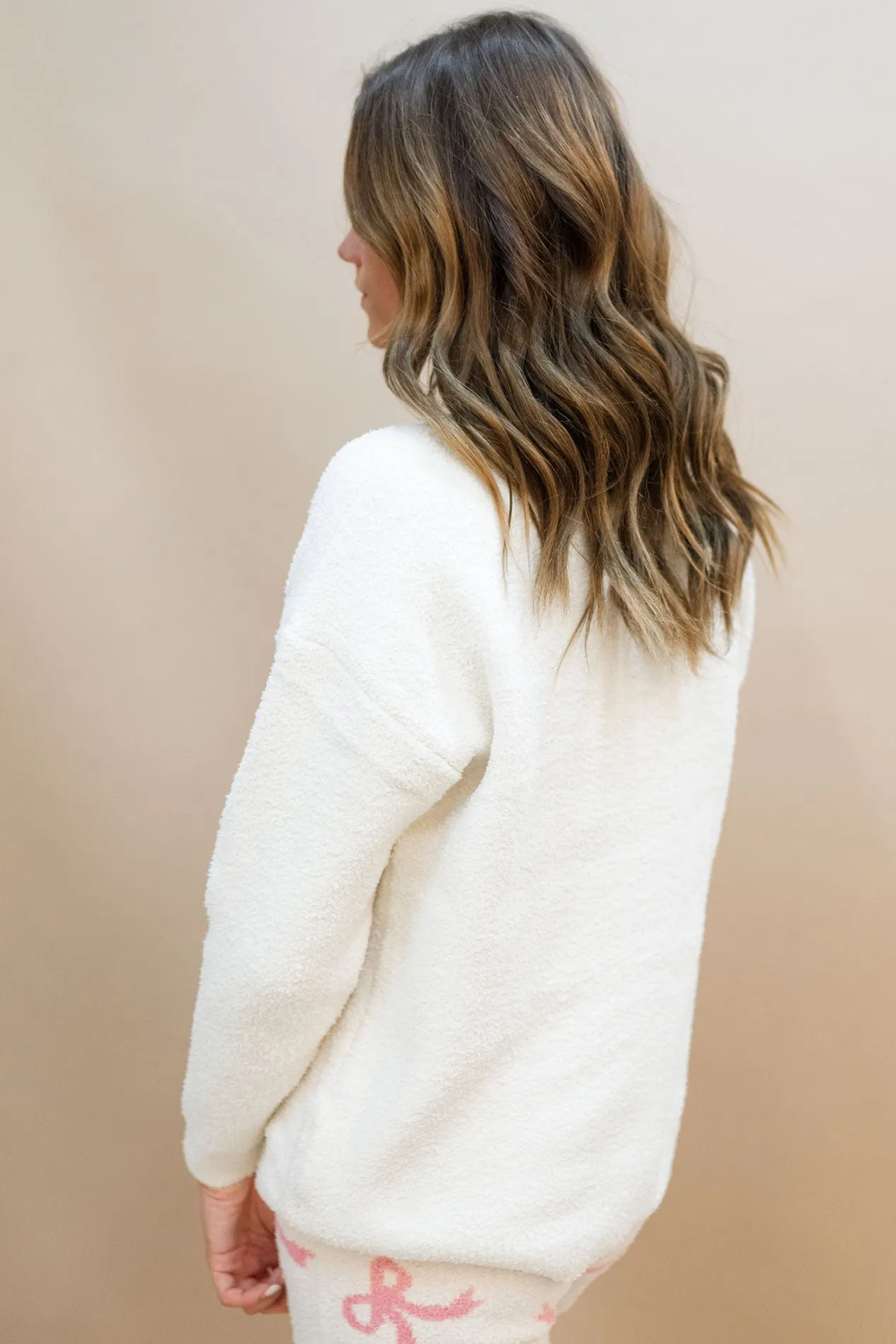 Ribbon Crew Neck Sweater