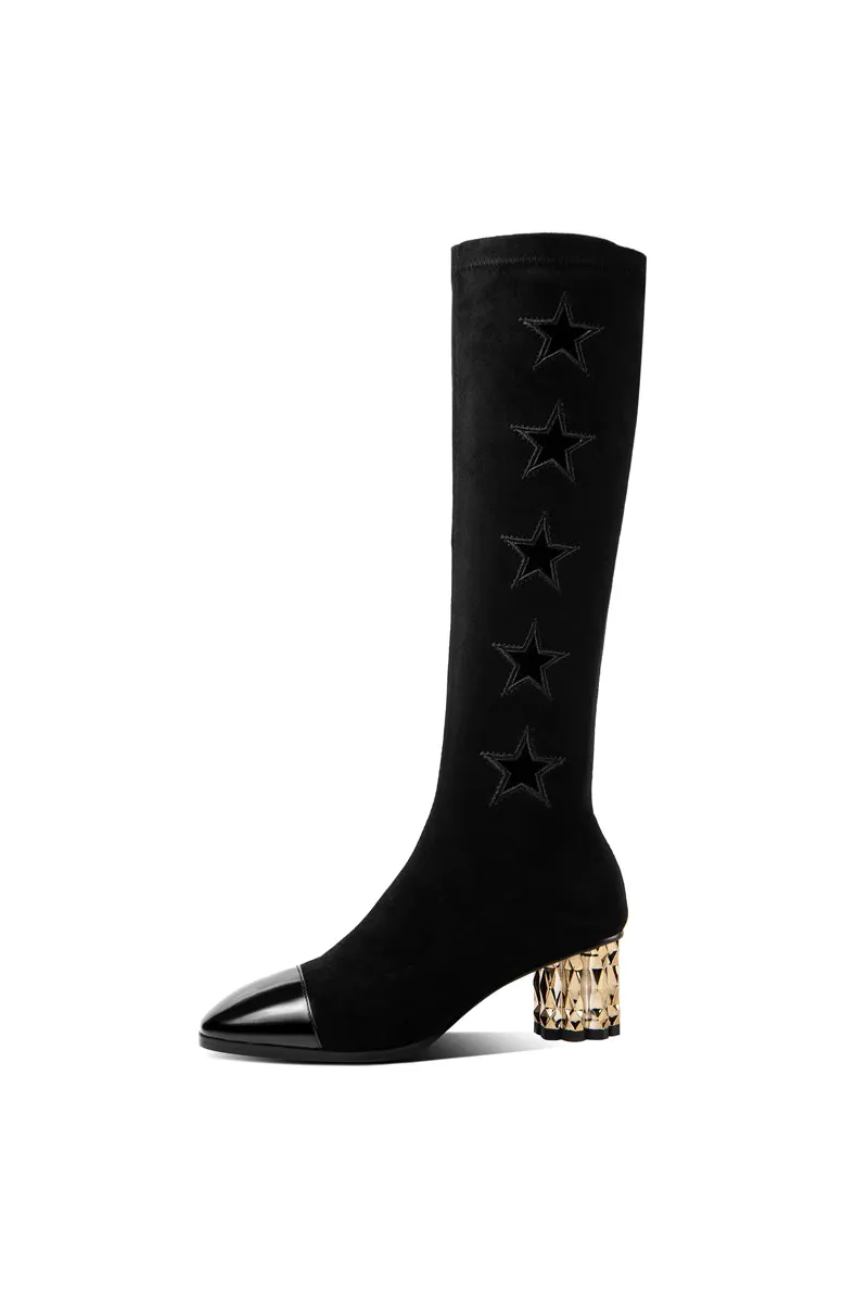 Rocha Women's Elegant Winter Knee High Boots