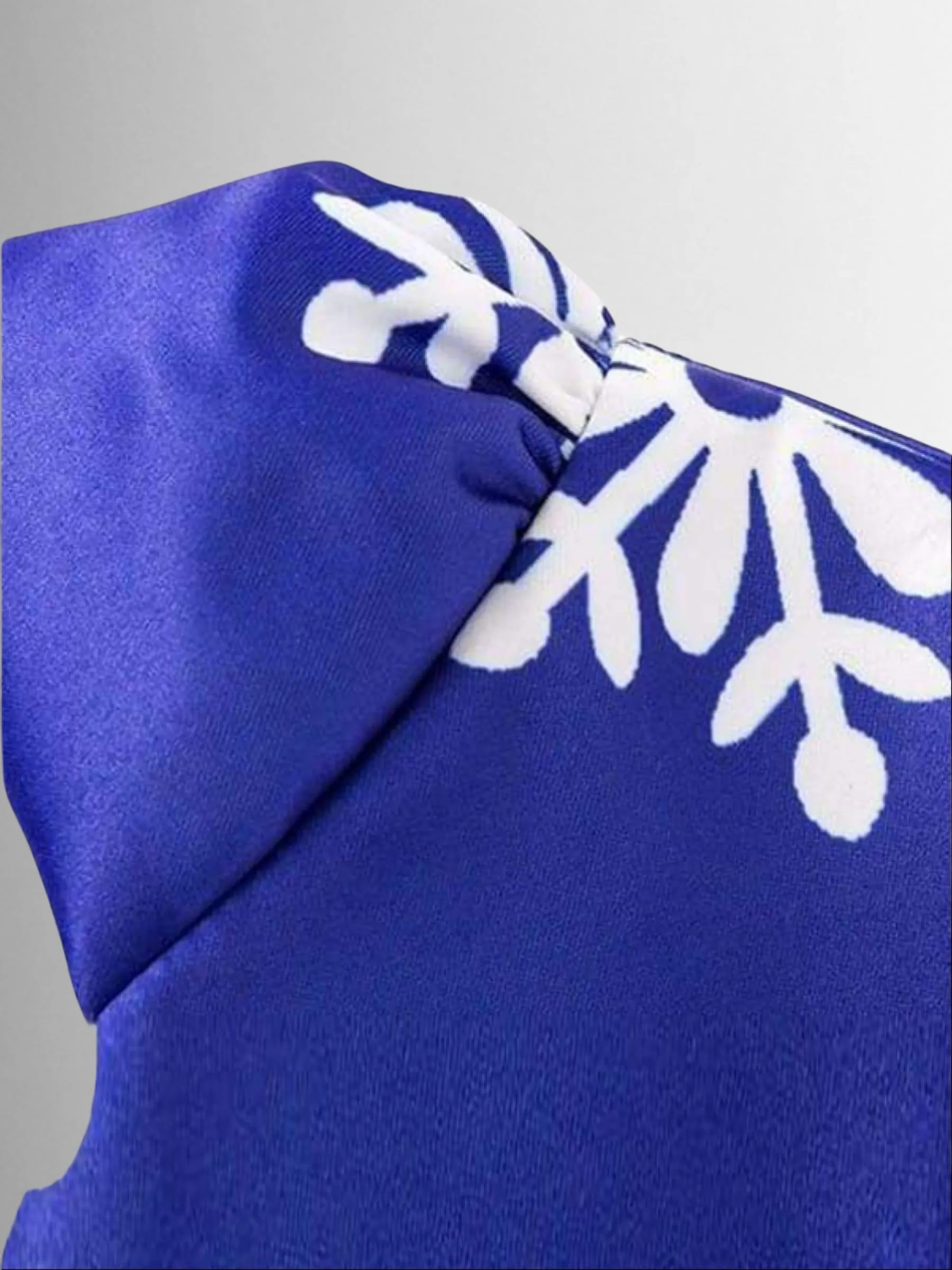 Royal Blue Snowflake Holiday Dress