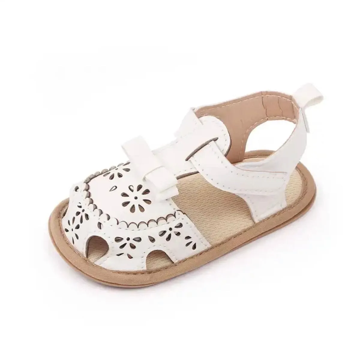 Sahara Pre-Walker Sandals - White