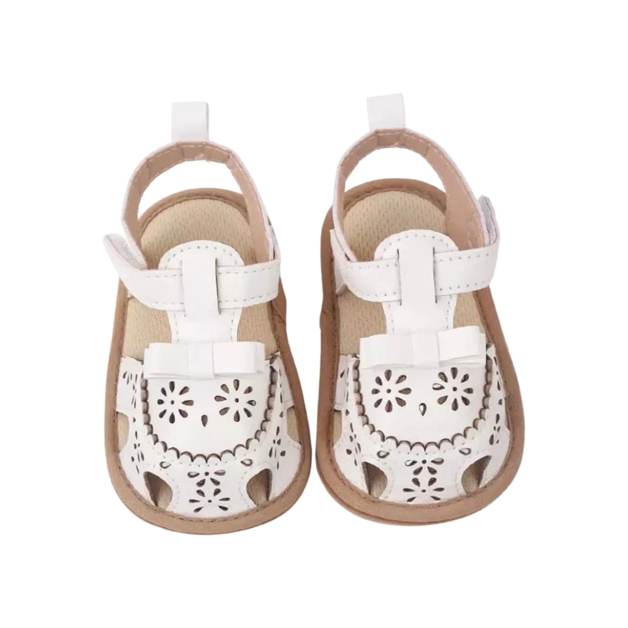 Sahara Pre-Walker Sandals - White