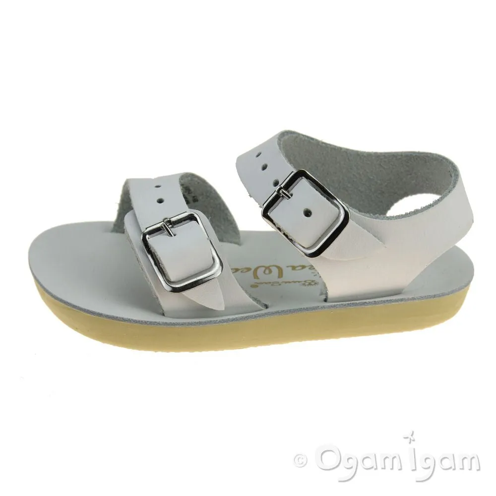 Salt-Water Seawee Girls White Sandal