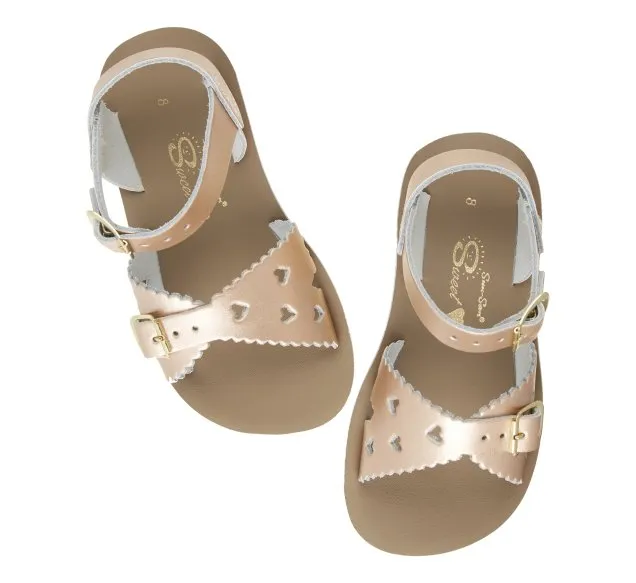 Saltwater Sweetheart Sandal Youth Rose Gold