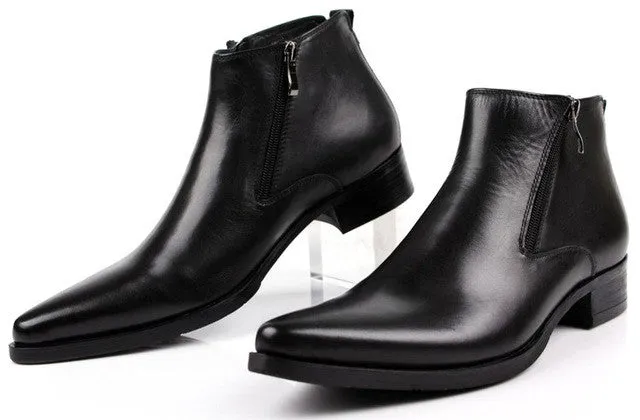 Side Zip Italian Style Elegant Gentleman Men Boot