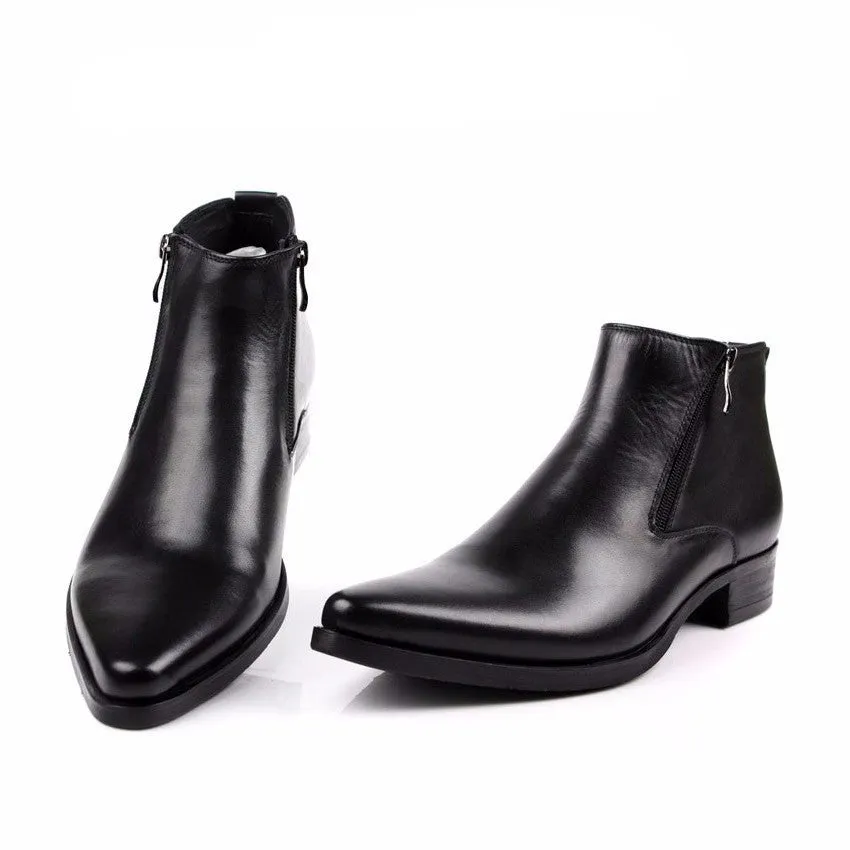 Side Zip Italian Style Elegant Gentleman Men Boot