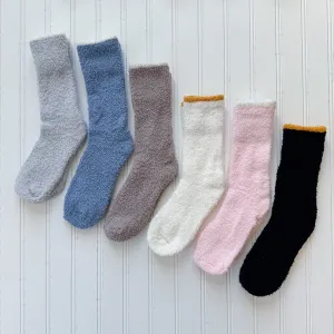 Solid Mini Crew Socks