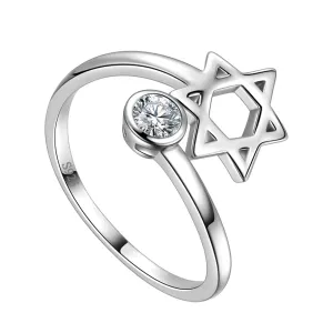 Star of David Ring Women Men Jewelry Gift 925 Sterling Silver