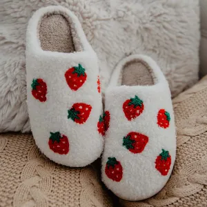 Strawberry Wholesale Fuzzy Slippers for Women