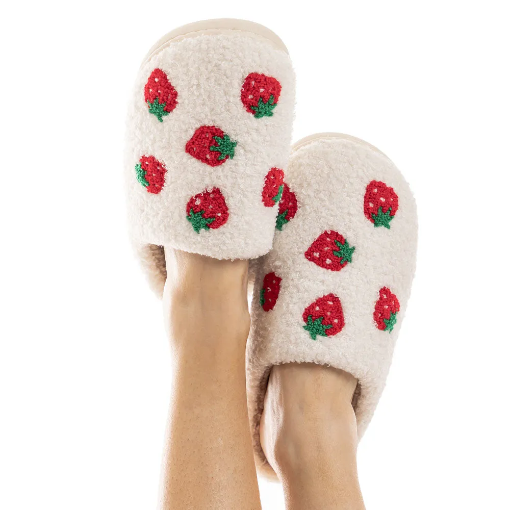 Strawberry Wholesale Fuzzy Slippers for Women