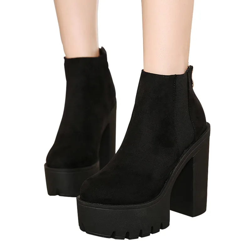 The Suede Chelsea Platforms