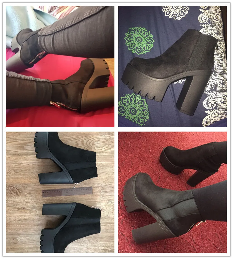 The Suede Chelsea Platforms