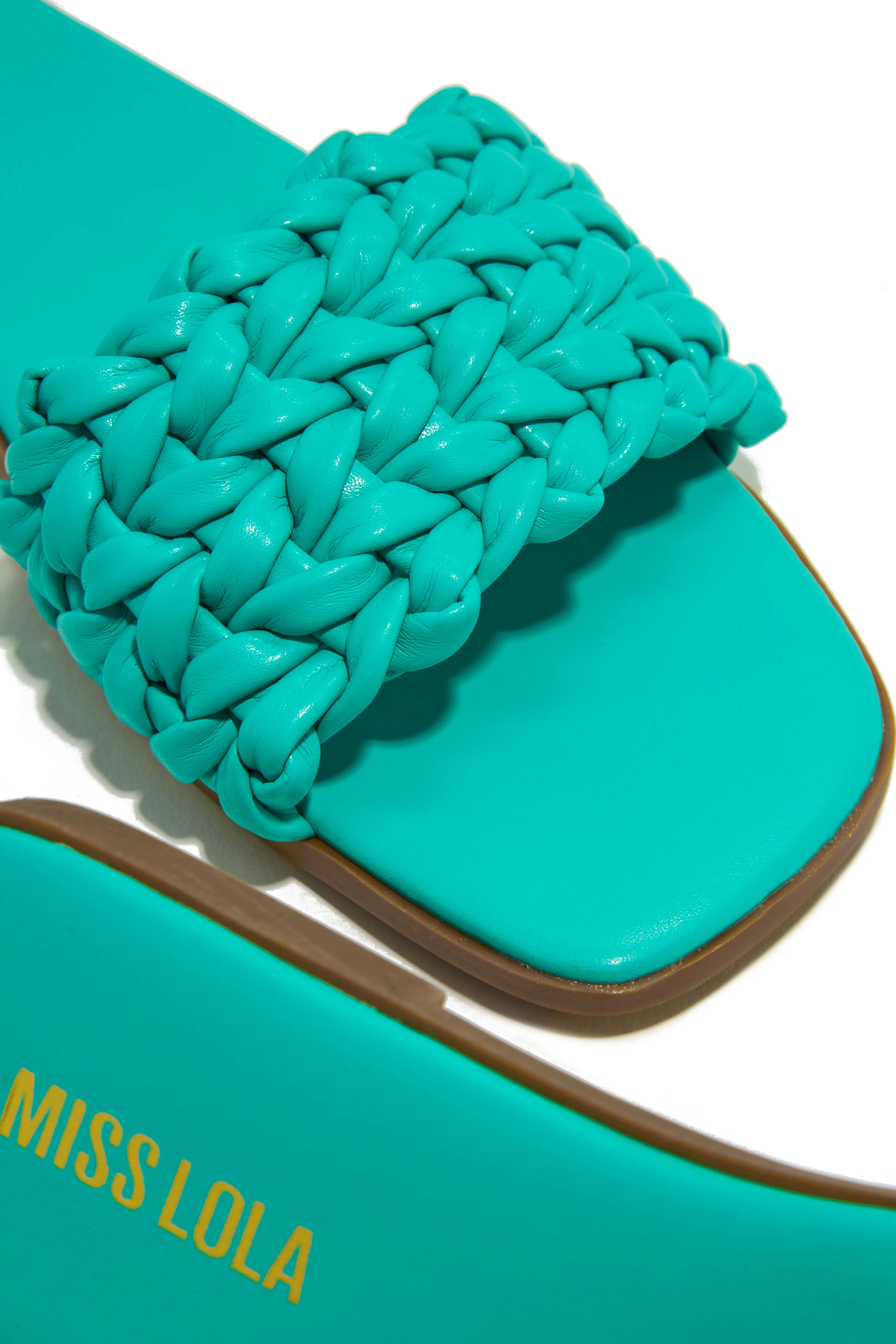 Tulum Sun Slip On Sandals - Teal