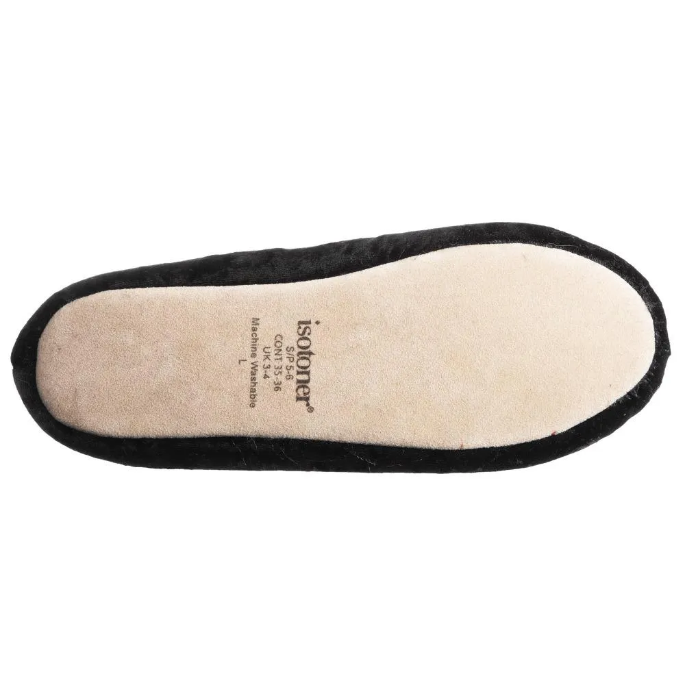 Women’s Iridescent Velour Krista Ballerina Slippers