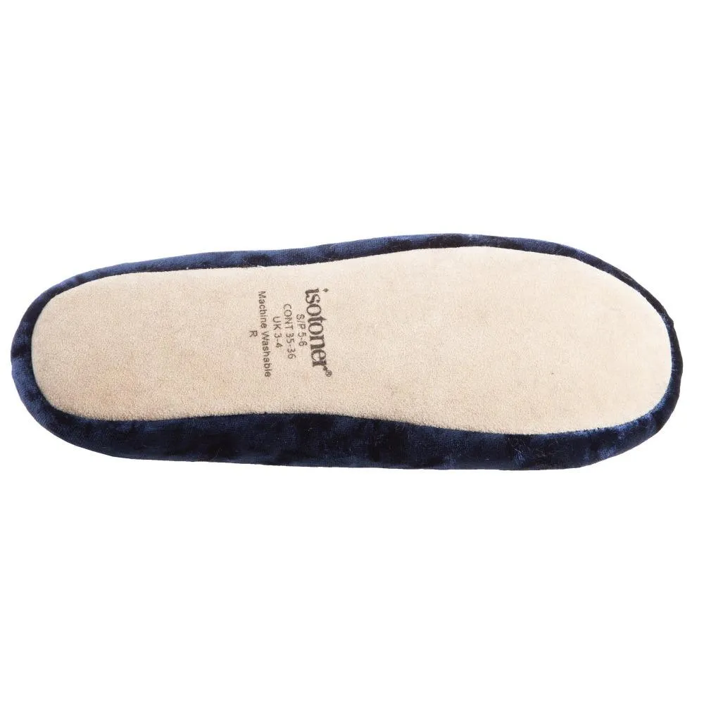 Women’s Iridescent Velour Krista Ballerina Slippers