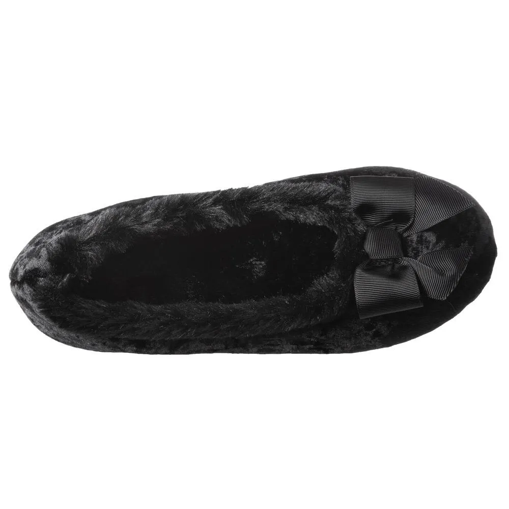 Women’s Iridescent Velour Krista Ballerina Slippers