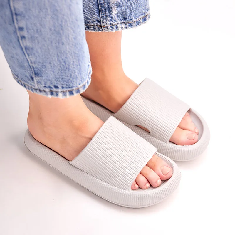 Women's Pillow Slides Grey