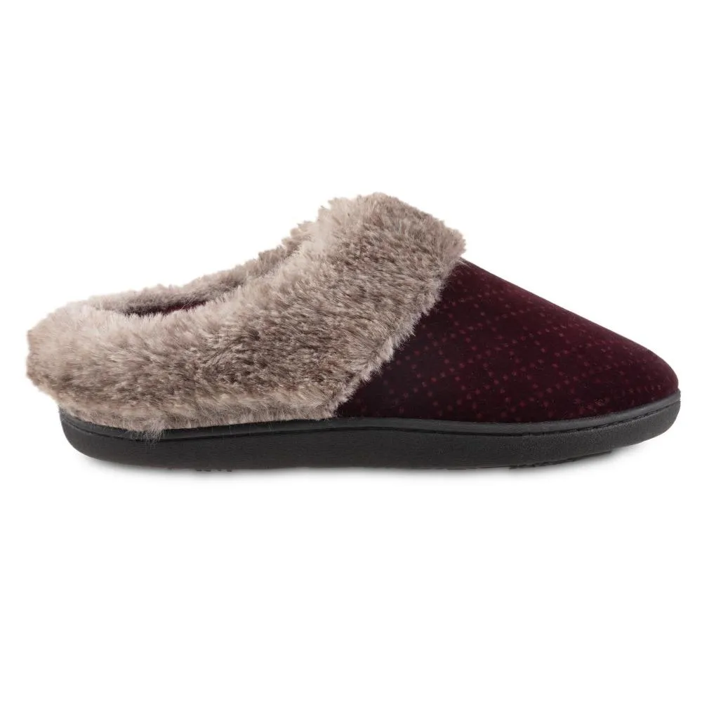 Women’s Velour Sabrine Hoodback Slippers