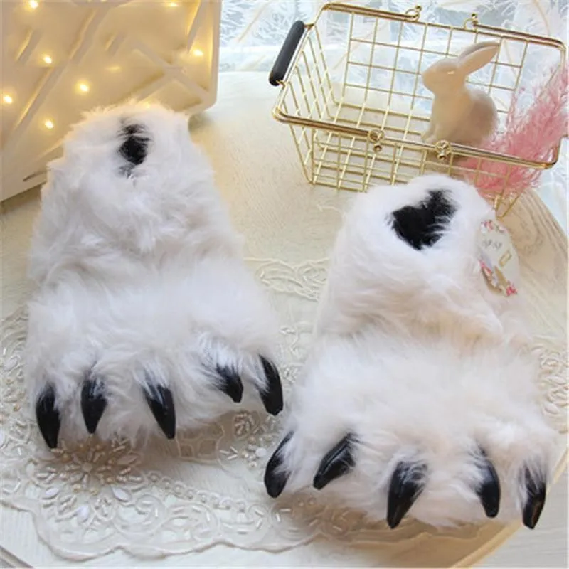 Yeti Paws Fuzzy Slippers