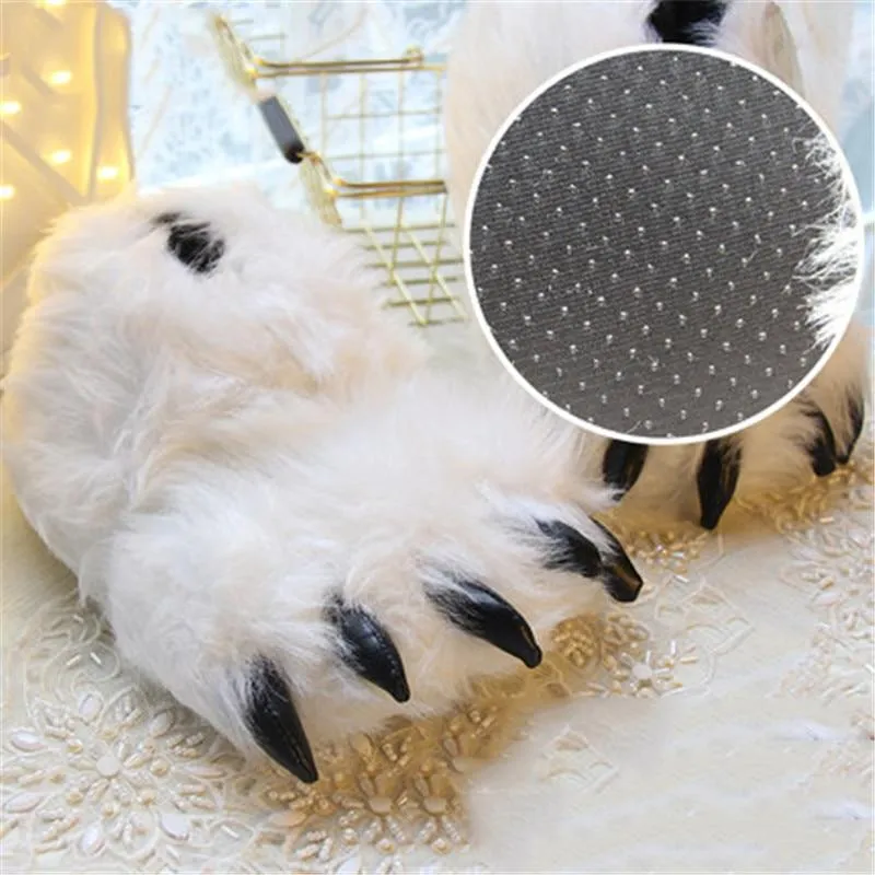 Yeti Paws Fuzzy Slippers