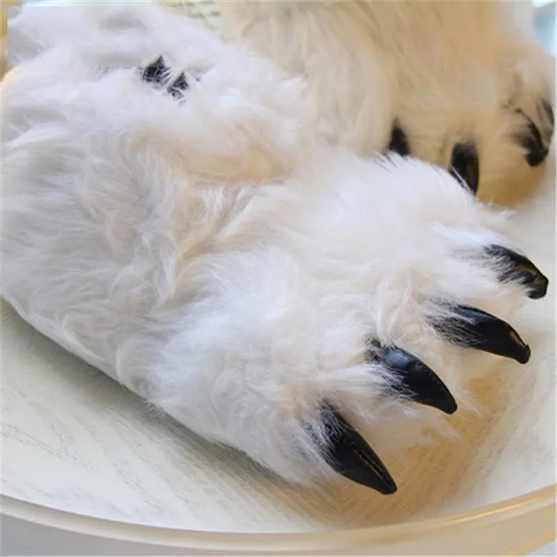 Yeti Paws Fuzzy Slippers